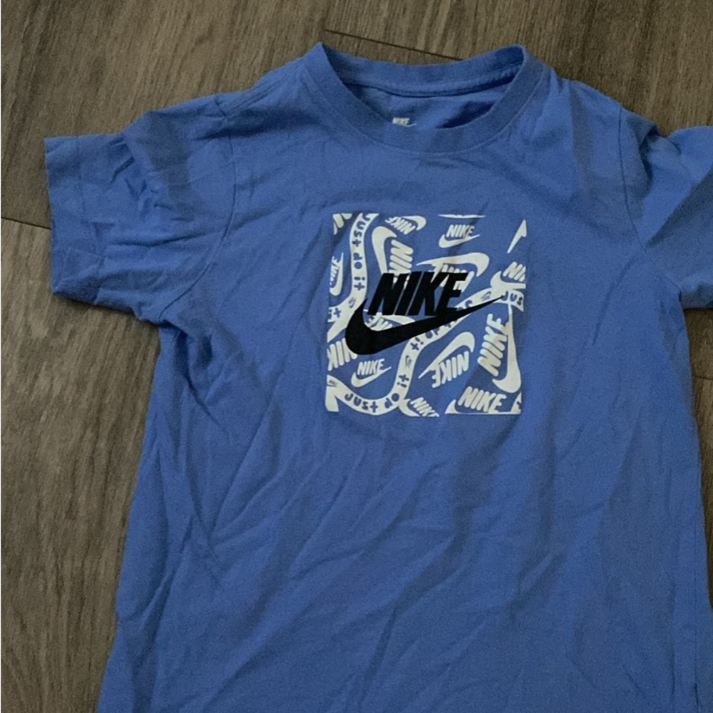 Nike Blue Tee with Graphic Print